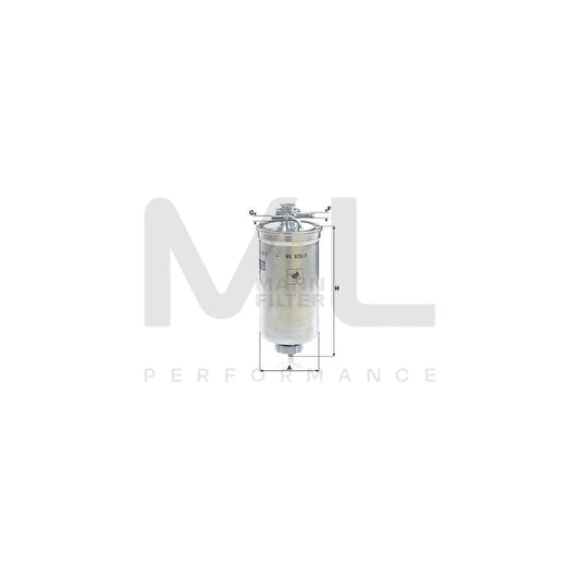 MANN-FILTER WK 829/1 x Fuel filter with seal | ML Performance Car Parts