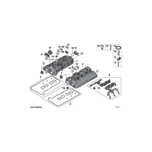 Genuine BMW 11128699190 G16 G15 G11 Cylinder Head Cover Zyl. 1-4 (Inc. X6 M50iX, X5 M50iX & X7 M50iX) | ML Performance UK Car Parts