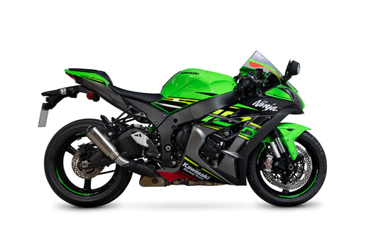Scorpion PKA113TEO Kawasaki Red Power Slip-On (Ninja ZX-10R / ZX-10RR / ZX-10R SE) | ML Performance UK UK