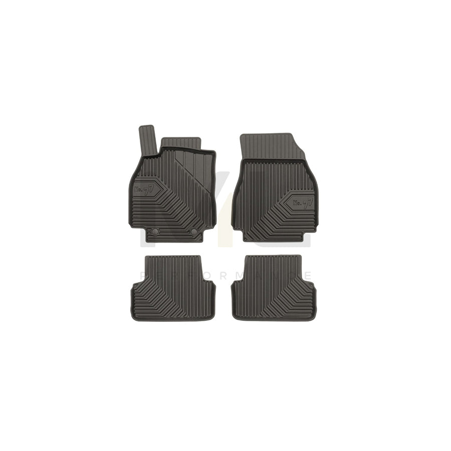 FROGUM Tailored, No.77 77408739 Floor mat set for RENAULT MEGANE Elastomer, Front and Rear, Quantity: 4, Black | ML Performance Car Parts