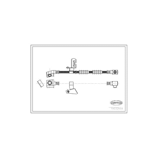 Corteco 19032659 Brake Hose For Chrysler Voyager Ii (Es) | ML Performance UK