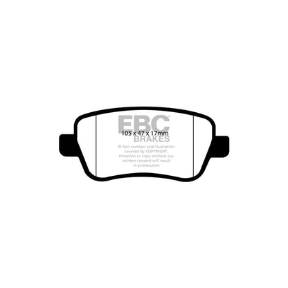 EBC PDKR305 Fiat Croma Mk2 Ultimax Rear Brake Pad & Plain Disc Kit 2 | ML Performance UK Car Parts