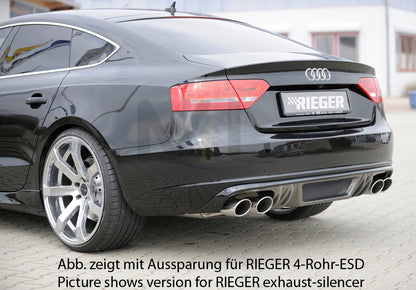 Rieger 00099886 Audi B8 B81 A5 Rear Diffuser 3 | ML Performance UK Car Parts