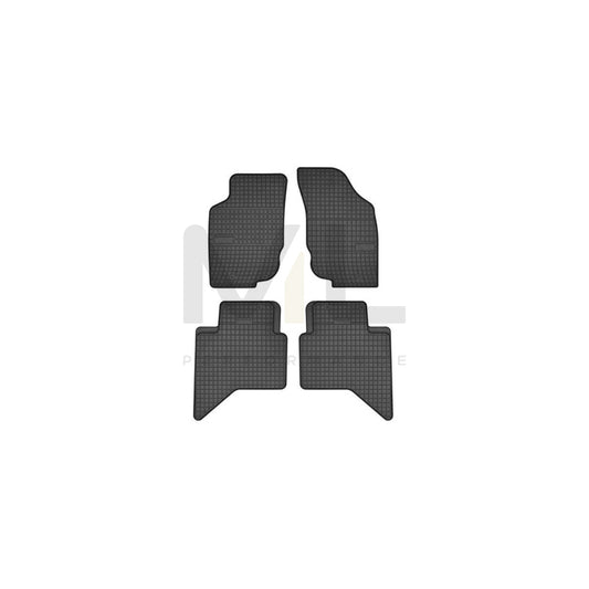 FROGUM Tailored 547112 Floor mat set for TOYOTA Hilux VII Pickup Elastomer, Front and Rear, Quantity: 4, Black | ML Performance Car Parts