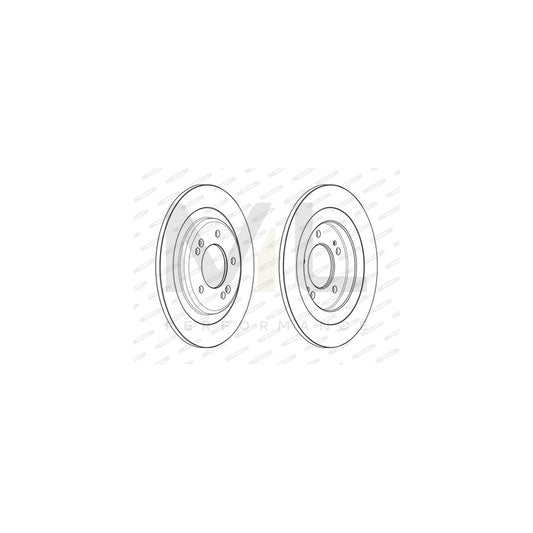 FERODO PREMIER DDF2482C Brake Disc Solid, Coated, without accessories | ML Performance Car Parts