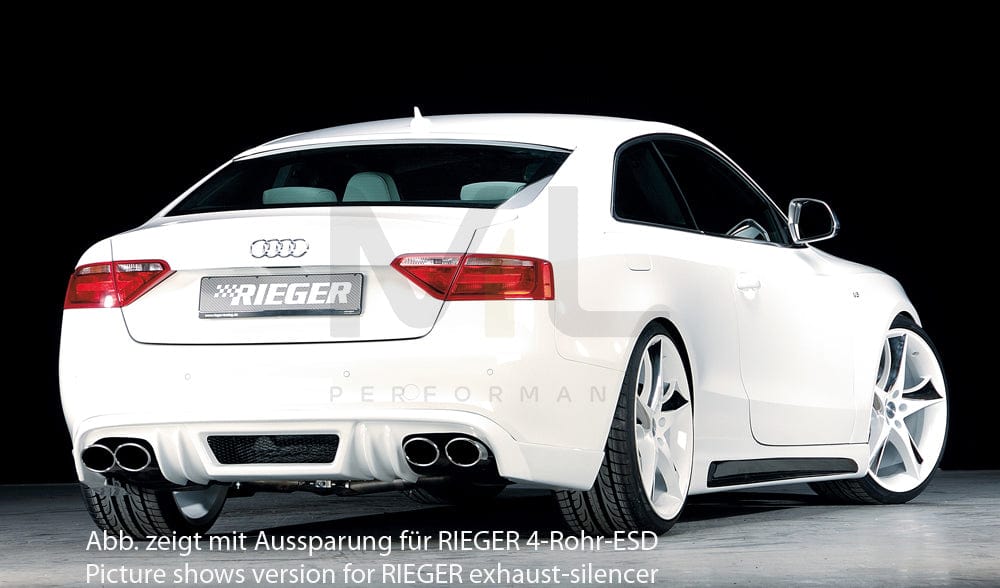 Rieger 00055410 Audi B8 B81 A5 Rear Diffuser 2 | ML Performance UK Car Parts