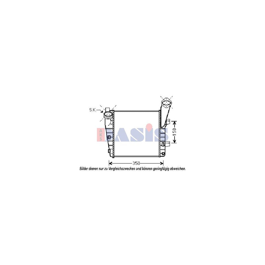 AKS Dasis 177003N Intercooler For Porsche Cayenne (9Pa) | ML Performance UK