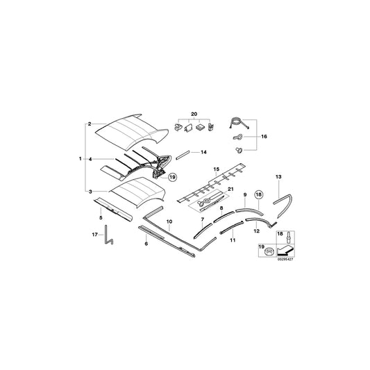 Genuine BMW 54347175052 E64 Repair Kit Clamps (Inc. 650i, 635d & M6) | ML Performance UK