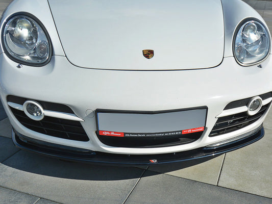 Maxton Design PO-CA-S-987-FD2T Front Splitter V.2 Porsche Cayman S 987c | ML Performance UK Car Parts