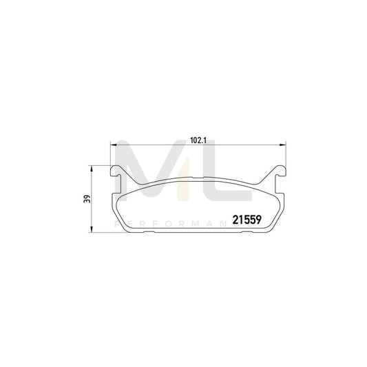 Brembo P 49 015 Brake Pad Set Excl. Wear Warning Contact | ML Performance Car Parts