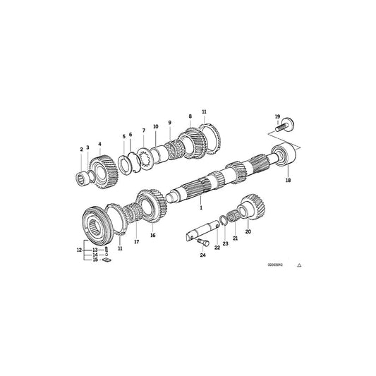 Genuine BMW 23231228418 E46 E87 E36 Pin (Inc. 318ti, Z3 2.2i & 116i) | ML Performance UK Car Parts