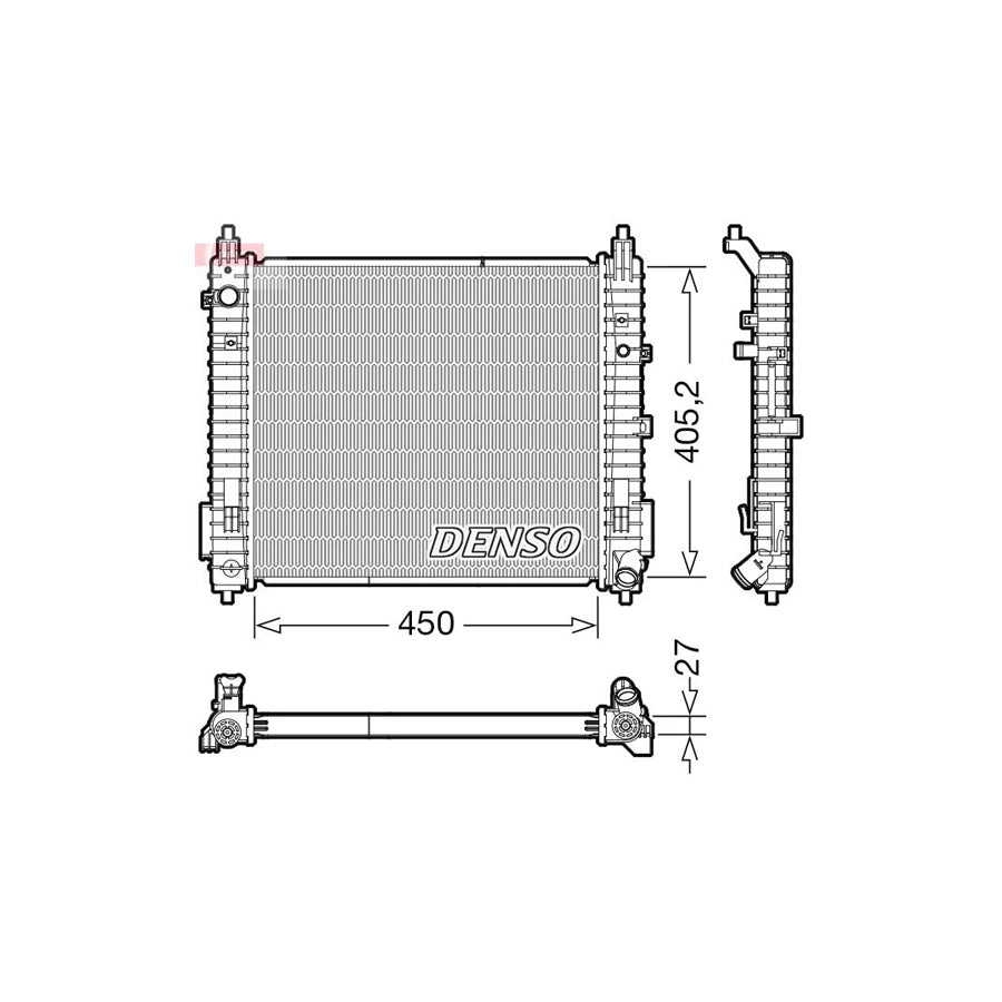 Denso DRM46071 Drm46071 Engine Radiator For Nissan Note Ii Hatchback (E12) | ML Performance UK