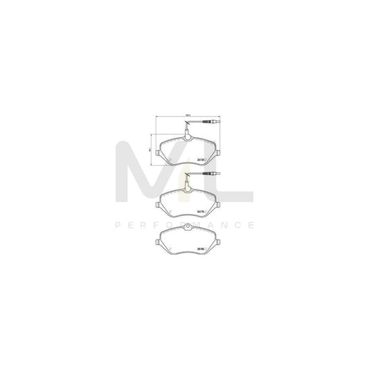 Brembo P 61 119 Brake Pad Set | ML Performance Car Parts