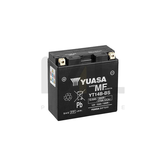 Yuasa YT14B-BS 12v VRLA Motorbike & Motorcycle Battery | ML Performance UK Car Parts