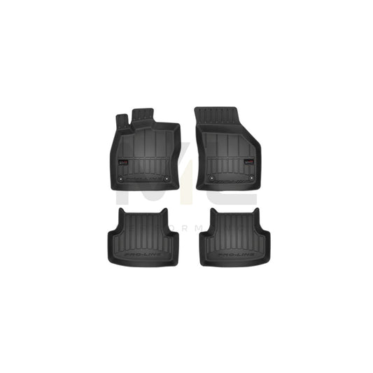 FROGUM Tailored 3D407060 Floor mat set for SEAT LEON Elastomer, Front and Rear, Quantity: 4, Black | ML Performance Car Parts