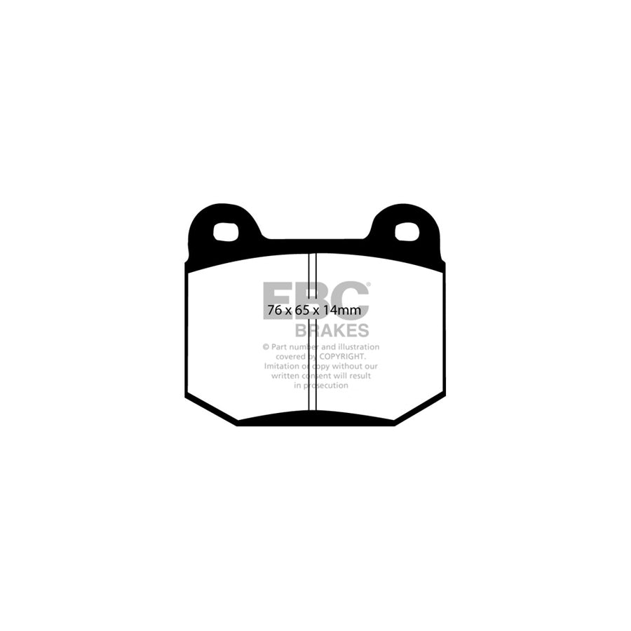 EBC DP41538R Mitsubishi Lancer Evo Yellowstuff Rear Brake Pads - Brembo Caliper 2 | ML Performance UK Car Parts