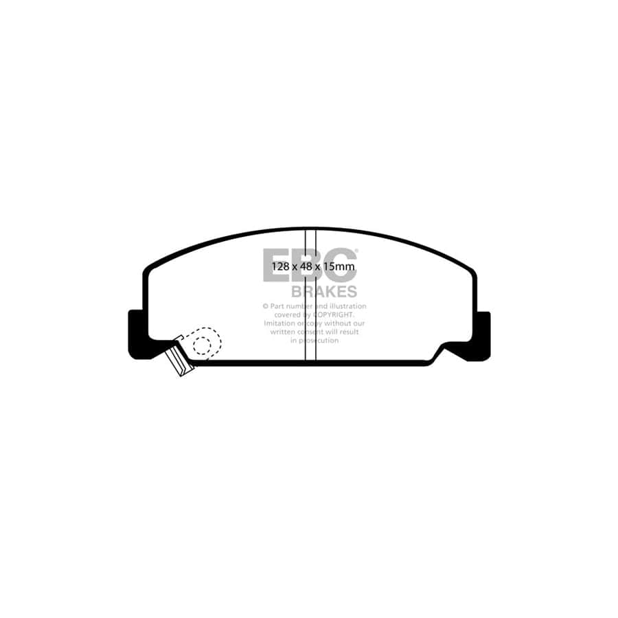 EBC PD01KF656 Honda Civic Shuttle Greenstuff Front Brake Pad & Plain Disc Kit  2 | ML Performance UK Car Parts