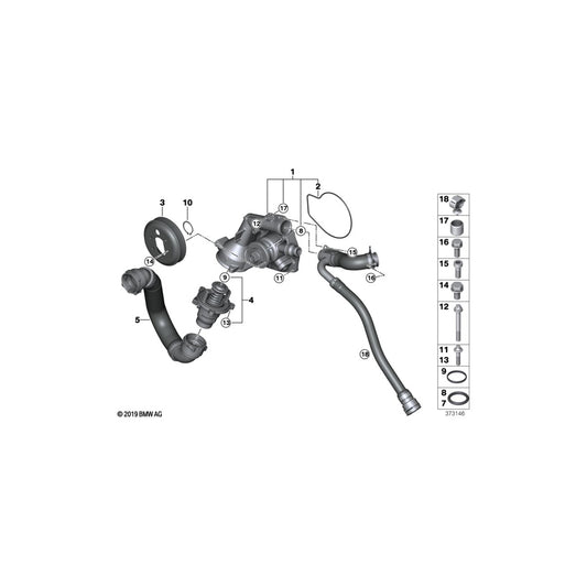 Genuine BMW 11517848523 F83 F80 Pulley (Inc. M4, M2 Competition & M3) | ML Performance UK Car Parts