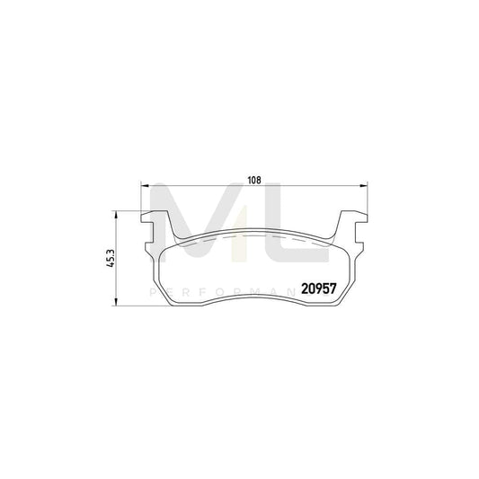 Brembo P 56 013 Brake Pad Set For Nissan Micra I Hatchback (K10) Excl. Wear Warning Contact | ML Performance Car Parts