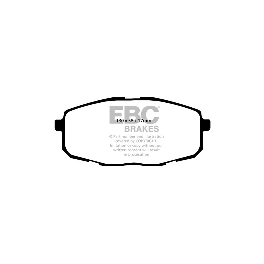 EBC DP41562R Hyundai Kia Yellowstuff Front Brake Pads 2 | ML Performance UK Car Parts