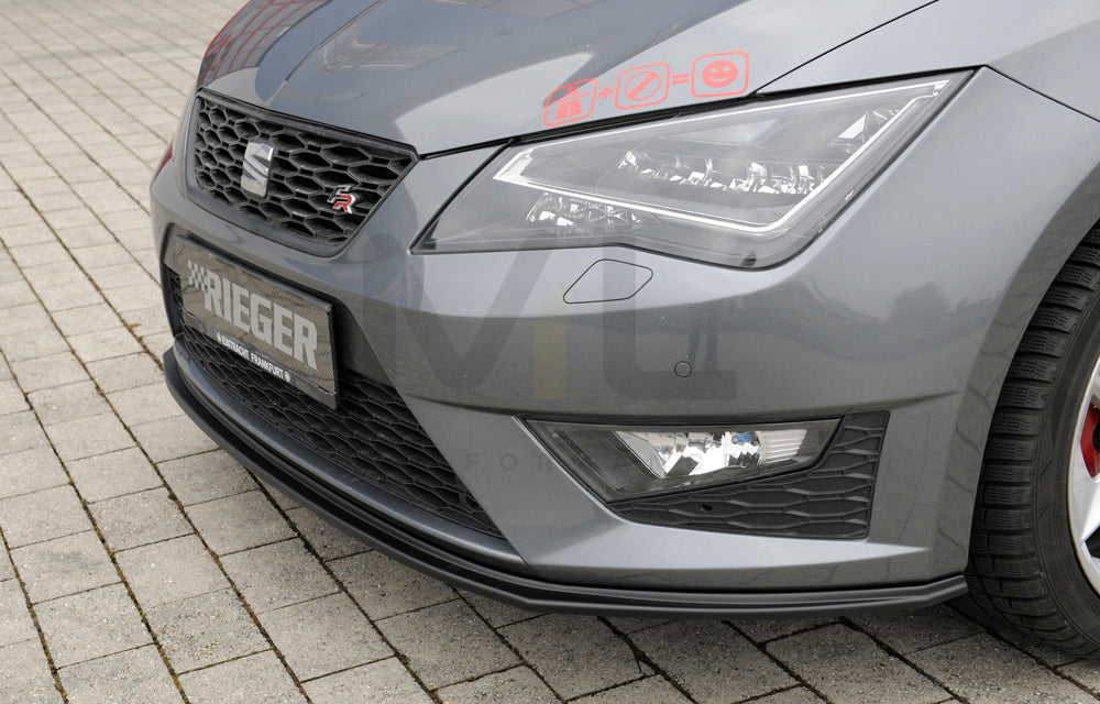 Rieger 00027022 SEAT 5F Front Splitter (Leon FR & Leon Cupra) 2 | ML Performance UK Car Parts