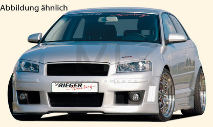Rieger 00056720 Audi 8P A3 Front Bumper 1 | ML Performance UK Car Parts