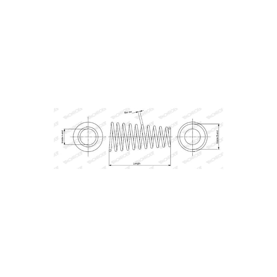 Monroe SP3285 Coil Spring For Audi A4 B5 Avant (8D5)