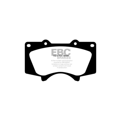 EBC PD04KF625 Toyota Landcruiser Bluestuff Front Brake Pad & Plain Disc Kit 2 | ML Performance UK Car Parts