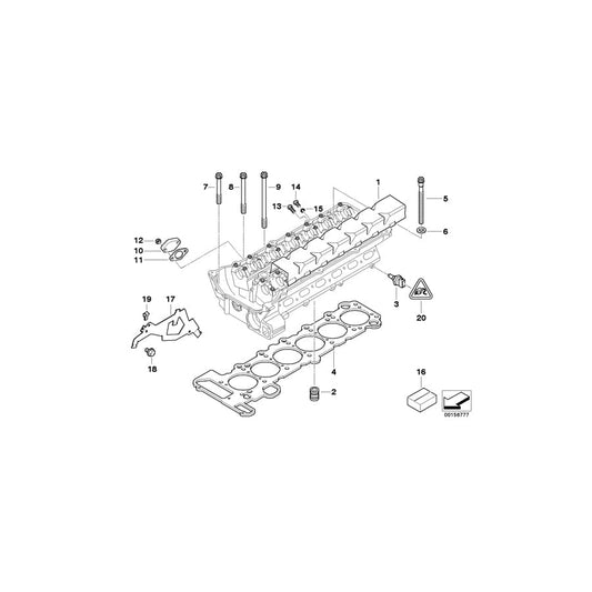 Genuine BMW 11127506984 E85 E36 E46 Cylinder Head Gasket Asbestos-Free 1,00mm (+0,3) (Inc. 520i, 320i & Z4 2.2i) | ML Performance UK Car Parts