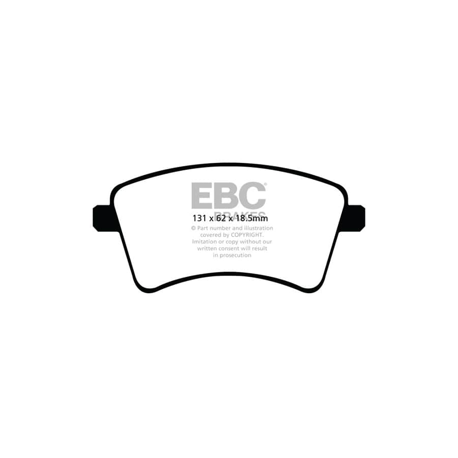 EBC PDKF1195 Mercedes-Benz Renault Ultimax Front Brake Pad & Plain Disc Kit - TRW Caliper 2 | ML Performance UK Car Parts
