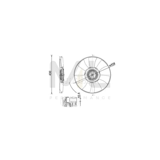 MAHLE ORIGINAL CFF 529 000P Fan, radiator for VW CRAFTER ???: 428mm | ML Performance Car Parts