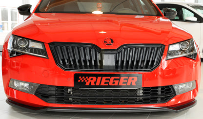 Rieger 00079040 Skoda 3T 3V Superb III Front Splitter 6 | ML Performance UK Car Parts