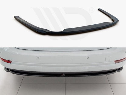 Maxton Design SK-OC-4-RD1T Central Rear Splitter Skoda Octavia MK4 (2019-) | ML Performance UK Car Parts