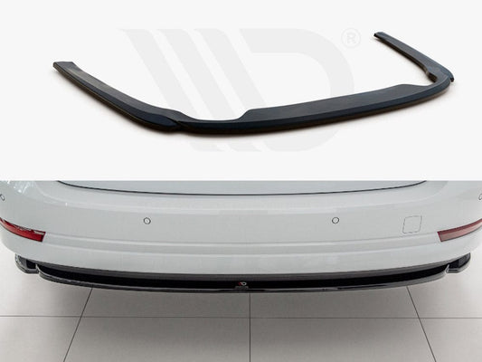 Maxton Design SK-OC-4-RD1T Central Rear Splitter Skoda Octavia MK4 (2019-) | ML Performance UK Car Parts