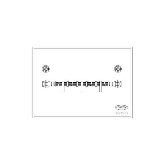 Corteco 19035109 Brake Hose For Chrysler Voyager / Grand Voyager Iii (Gs) | ML Performance UK