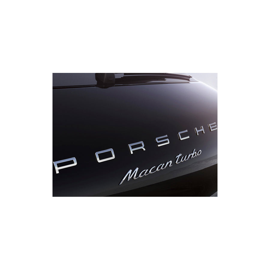 Genuine Porsche Porsche - Chrome Rear Badge For Porsche 95B Macan / Macan Ii | ML Performance UK Car Parts