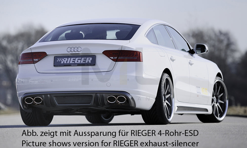 Rieger 00099882 Audi B8 B81 A5 Rear Diffuser 2 | ML Performance UK Car Parts