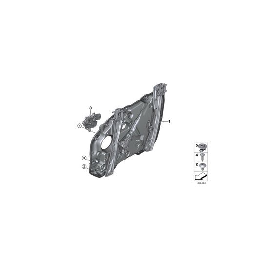 Genuine BMW 51358495869 G20 Drive For Window Lifter, Front Left (Inc. 318d, 320iX & 320i 1.6) | ML Performance UK