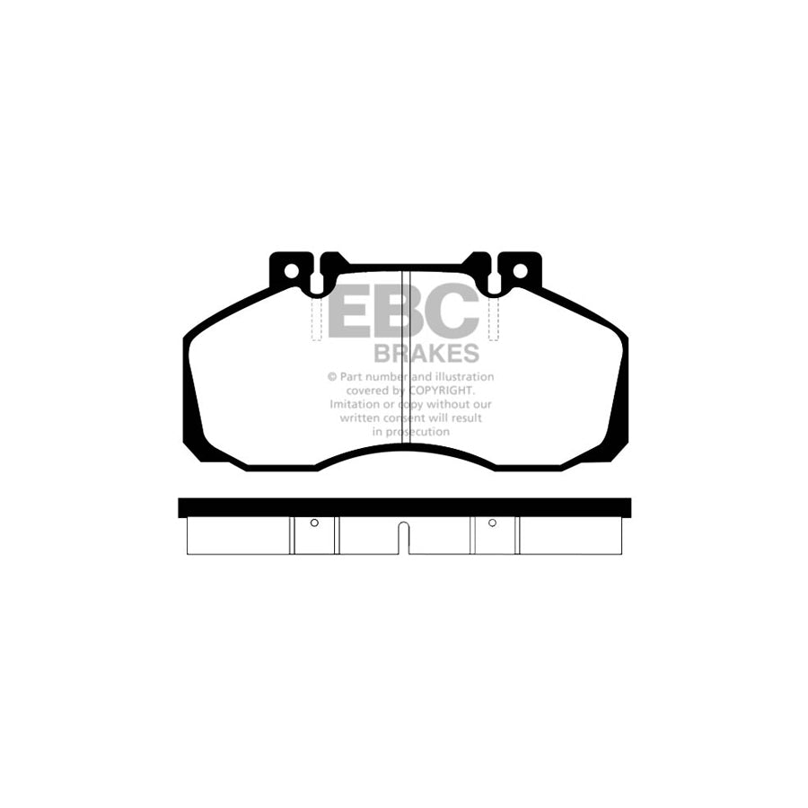 EBC EDB501MP Mercedes-Benz Ultimax Front/Rear Brake Pads (Inc. Transporter (BM) & Sprinter 616D) 2 | ML Performance UK Car Parts
