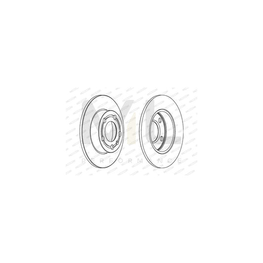 FERODO PREMIER DDF1233C Brake Disc Solid, Coated, with bolts/screws | ML Performance Car Parts