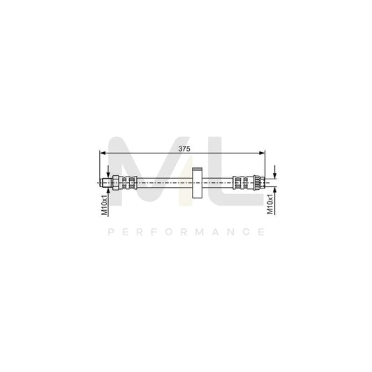 BOSCH 1 987 476 518 Brake Hose 345mm | ML Performance Car Parts