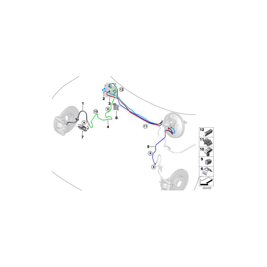 Genuine BMW 34306854905 F56 F45 F55 Pipe - Dsc - Hydraulic Unit- M10-M10 (Inc. X1 18i, 225xe & X2 18i) | ML Performance UK Car Parts