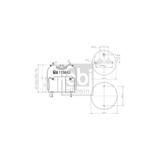Febi Bilstein 175642 Boot, Air Suspension