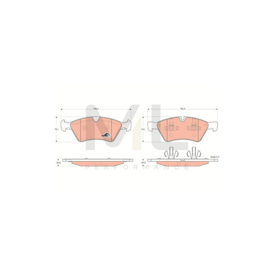 TRW Cotec Gdb1642 Brake Pad Set Prepared For Wear Indicator | ML Performance Car Parts