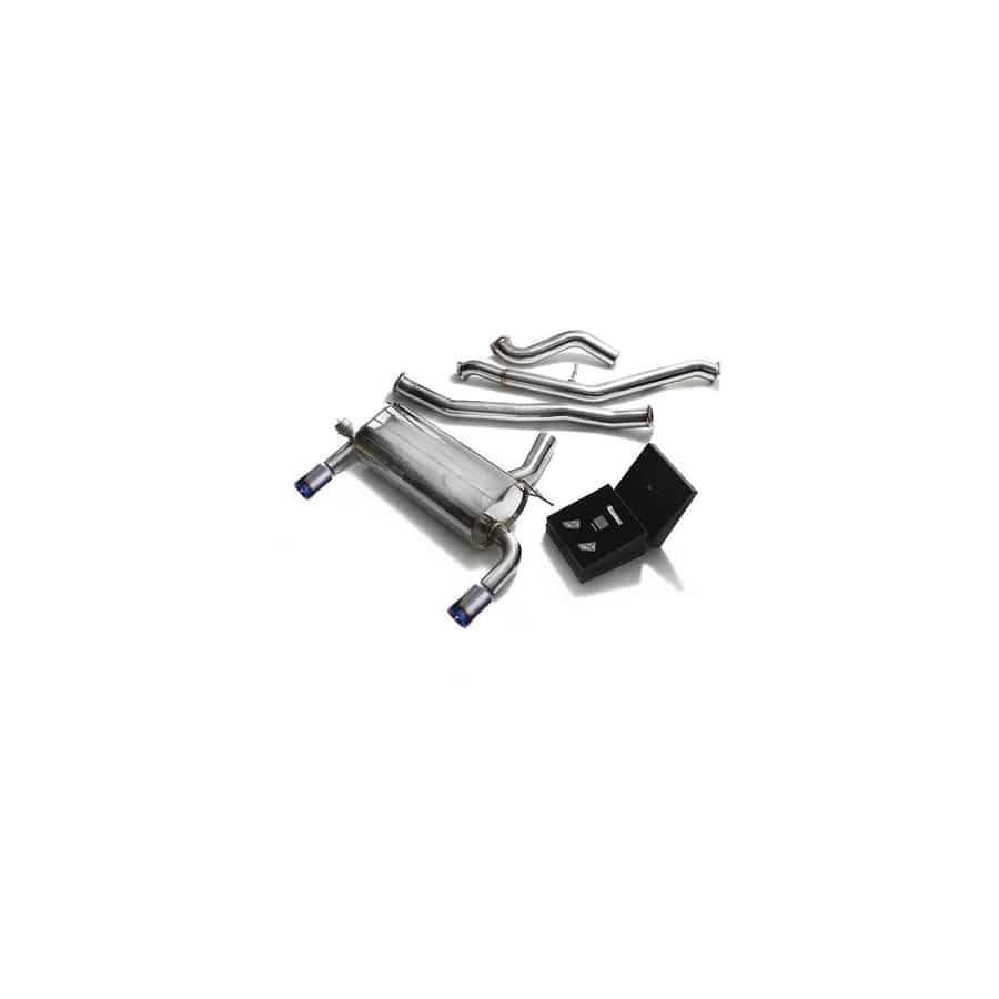 Armytrix BN20B20-BDD+BMF32-DS11B Valvetronic Exhaust System BMW 320i | 328i | 420i | 428i F3X 2011-2014 with Dual Blue Coated 3.5" | ML Performance UK UK Car Parts