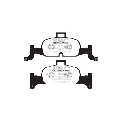 EBC PD13KF865 Audi B9 C8 Yellowstuff Front Brake Pad & GD Disc Kit - TRW Caliper (Inc. A4, A5, A6, A7, Q5) 2 | ML Performance UK Car Parts