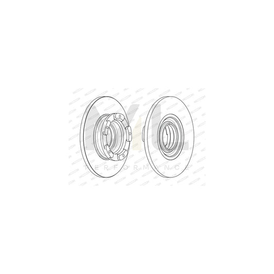 FERODO DDF2471 Brake Disc Solid, with ABS sensor ring | ML Performance Car Parts