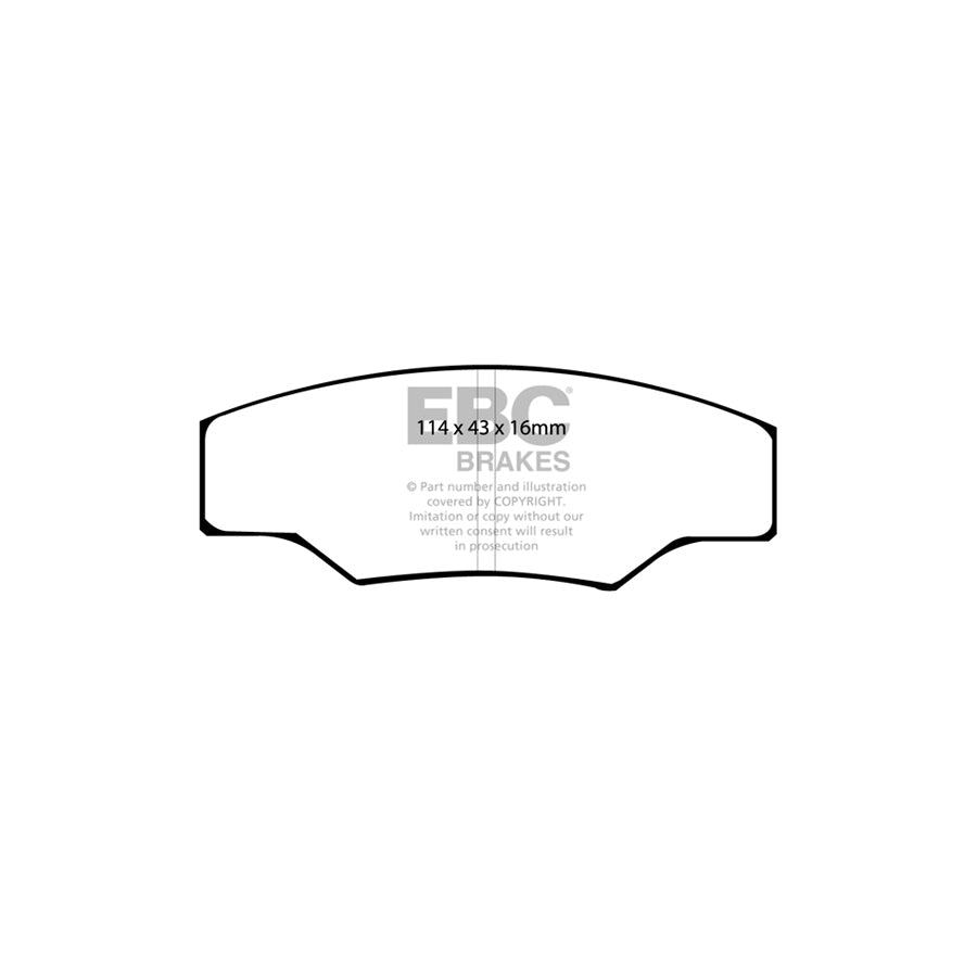 EBC DP2003 Caterham Greenstuff Front Brake Pads - AP Caliper (Inc. 7, C21, JPE) 2 | ML Performance UK Car Parts