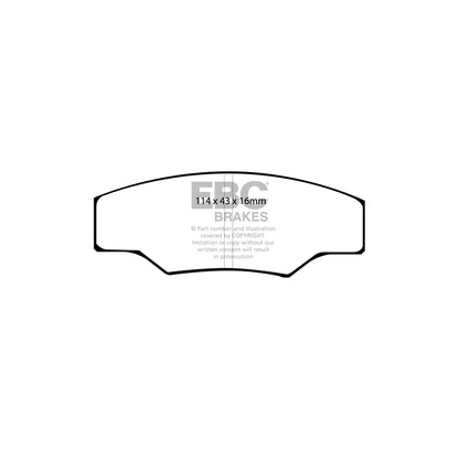 EBC DP2003 Caterham Greenstuff Front Brake Pads - AP Caliper (Inc. 7, C21, JPE) 2 | ML Performance UK Car Parts