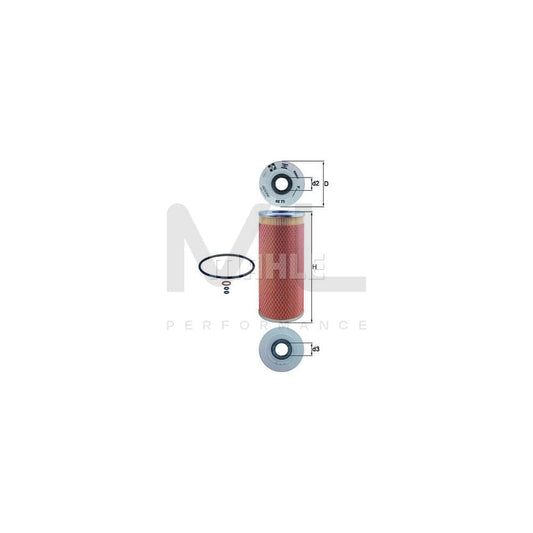 MAHLE ORIGINAL OX 72D Oil Filter Filter Insert | ML Performance Car Parts